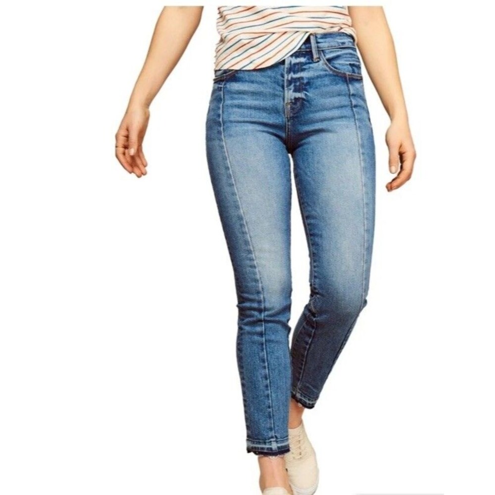 Warp + Weft Jeans CDG Paris Cigarette Jeans Button Fly Sz 25x26 Sandrine